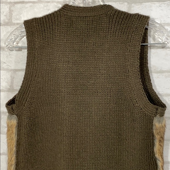 Ariat faux fur knit open vest size XS - Picture 10 of 12